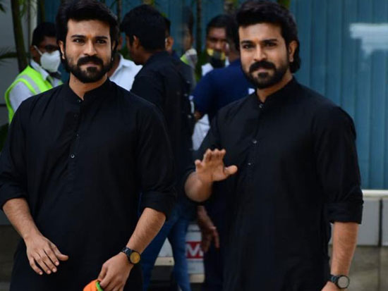 RamCharan papped at Mumbai Airport